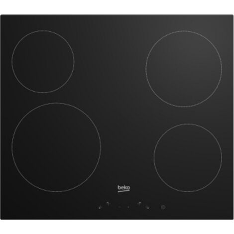 Taque Vitroceramique Beko HIC 64401 Noir 58x51cm 6800W