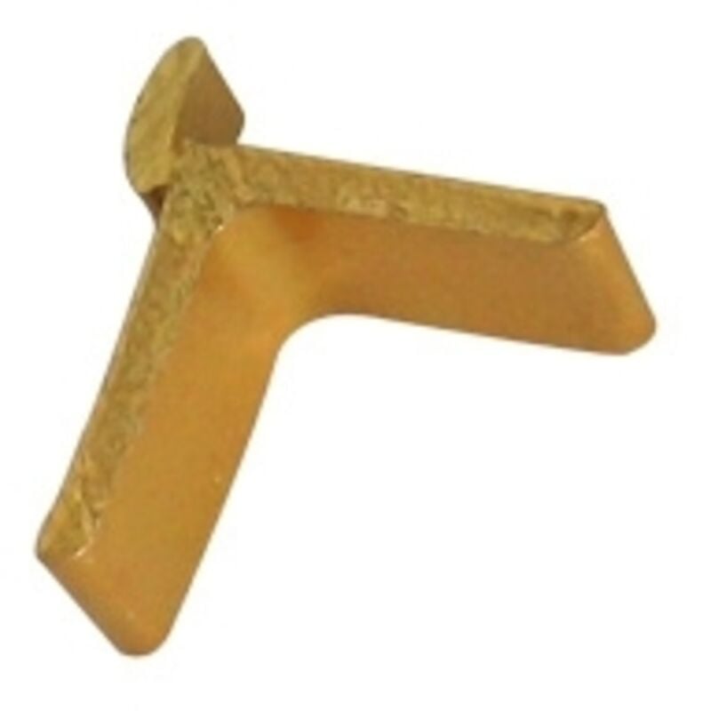 Taquet pour crémaillère d'agencement T39 - or - vachette