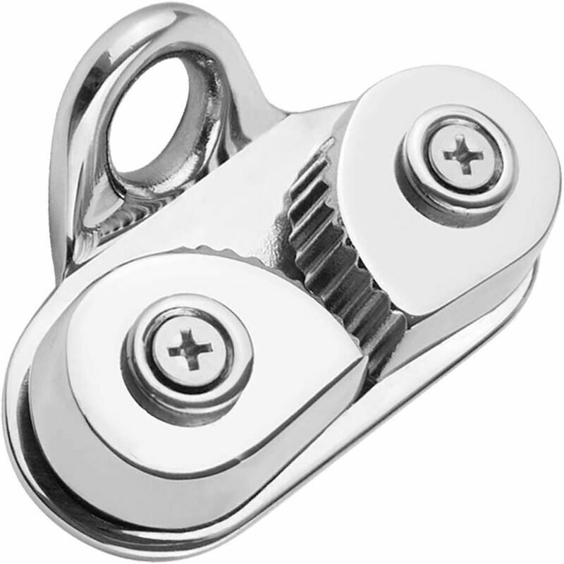 Taquet Coinceur Corde Bateaux Taquets Amarrage INOX Accessoires de Bateaux Marine Kayak - Argent