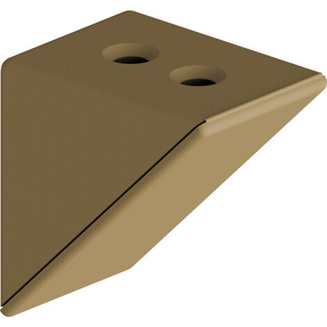 Taquet d'assemblage double beige - lot de 12 pièces