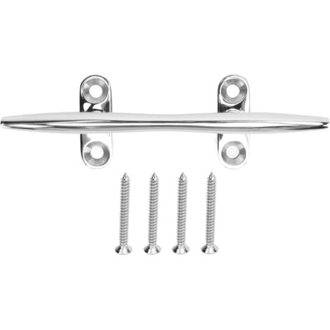 Taquet de bateau en acier inoxydable 316 lourd avec vis de fixation, pour pont de bateau et quai, base ouverte, 5 pouces.