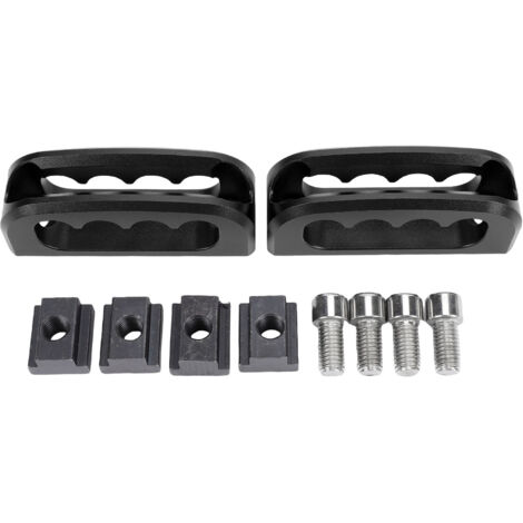 Taquet de rail de lit de chargement PT278-35160, conception de motif ondulé en aluminium, remplacement Stable pour Tacoma 2005 – 2024 noir