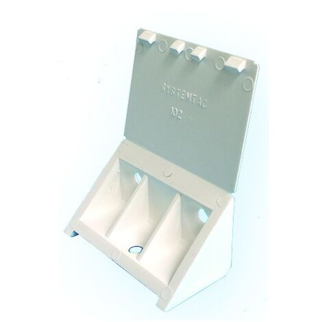 Taquet équerre PVC d'agencement P102 - blanc - boîte de 50 - PRUNIER