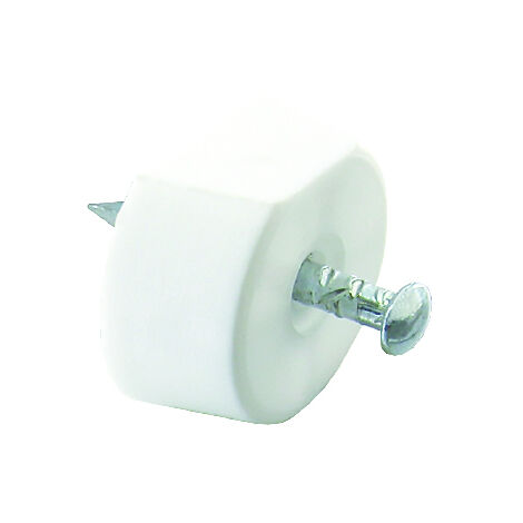 Taquet Plastiq Pte Blanc 18mm24 Pce - Vynex