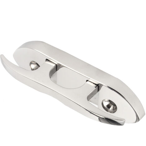 Taquet rabattable en acier inoxydable pour bateau, kayak et marine, 4,7 pouces, fixation facile.