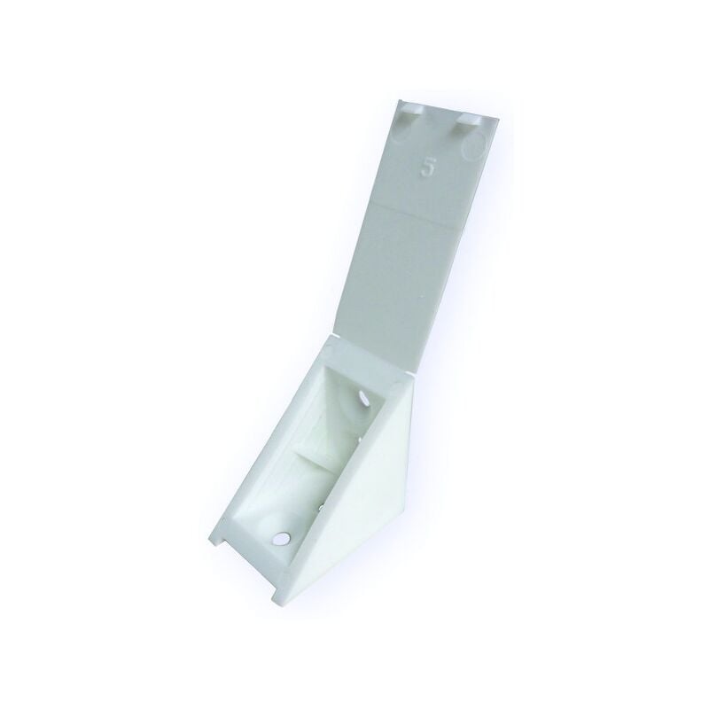 Taquet équerre pvc d'agencement P103 - blanc - prunier