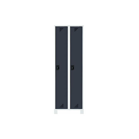 Taquilla Bremen  2 secciones  gris luminoso / gris antracita 
