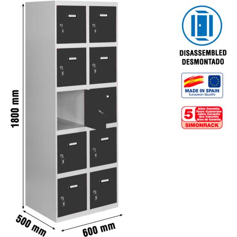 Taquilla Consigna SIMONRACK Simonlocker desm. 5 puertas 2/10 300 (600) gr/an