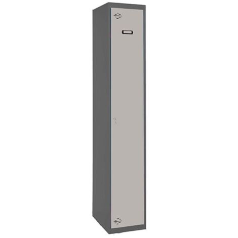 Taquillas metálicas SIMONLOCKER (180x30x50cm) ANTRACITA Y GRIS