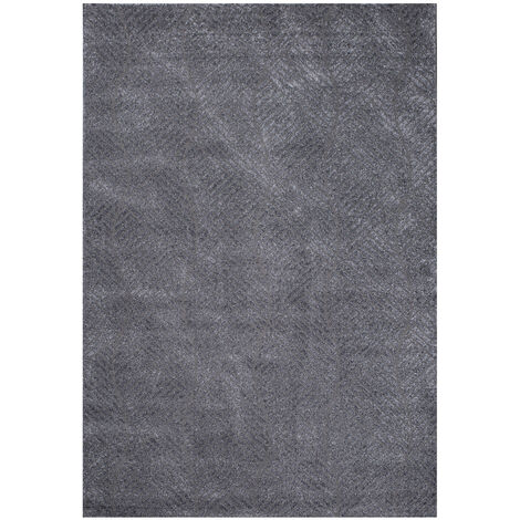 Tapis noir en peau de vache pour salon Telde