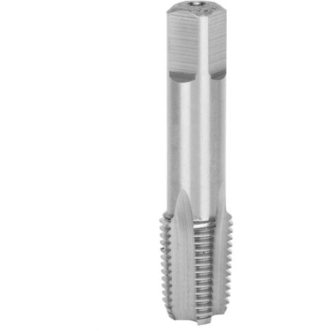 Taraud à Filetage Métrique, Taraud 1/4 NPT, Tige 1cm/0.4'', Taraud à 18 Dents en Acier Rapide(HSS), pour l'acier inoxydable, le fer, la fonte, l'acier allié, Diamètre de la tige 0.4in