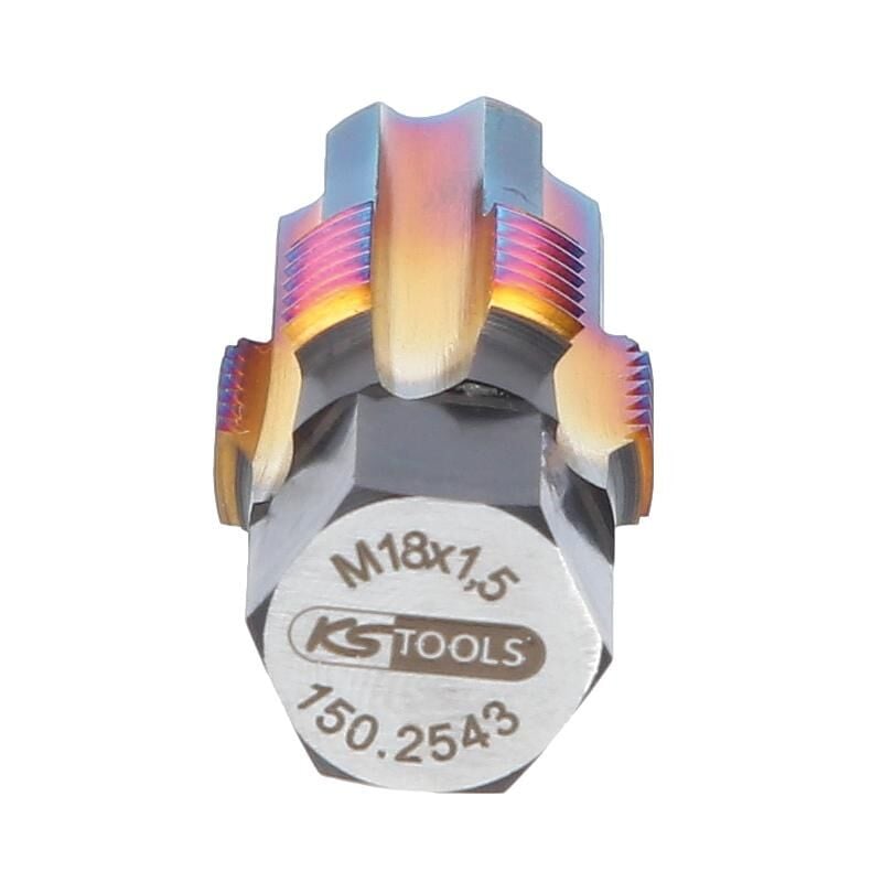 Kstools - Taraud avec boulon de guidage pour sondes lambda, M18x1,5