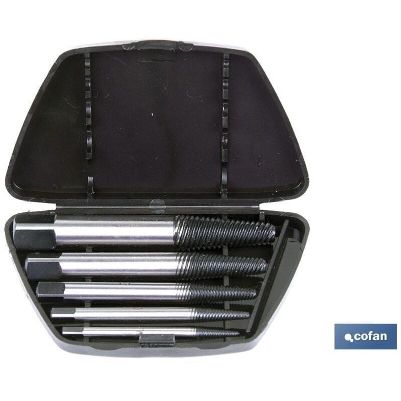 Cofan - Jeu de 6 mâles gauches (extracteur de vis)