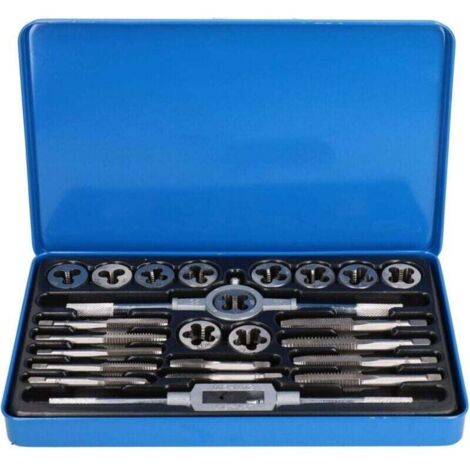 Taraud Et Filière 1/8"- 1/2" Sae + Épaisseur 24Pc