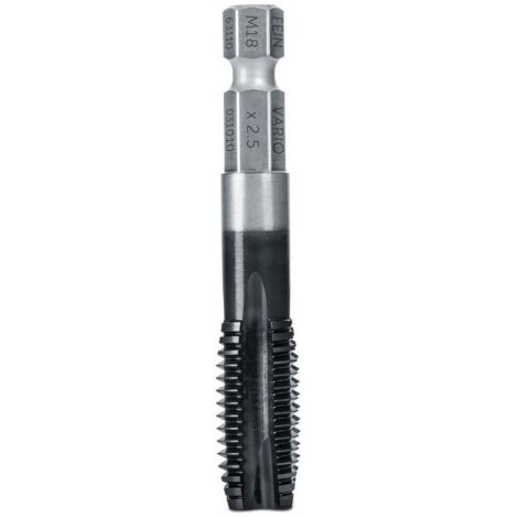 Taraud Fein, M18 x 2,5 mm, avec queue d’embout VARIO