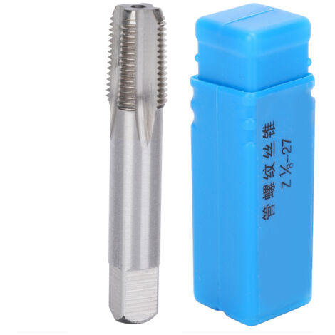 Taraud HSS Z 1/8‑27 pour Outils de Réparation Matériel Haute Dureté Fournitures Industrielles