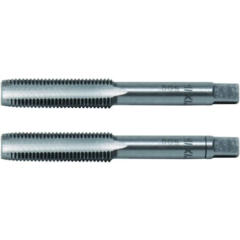 Jeu de 2 tarauds à main HSS M10 x 1 Qualité Professionnel DIN 2181