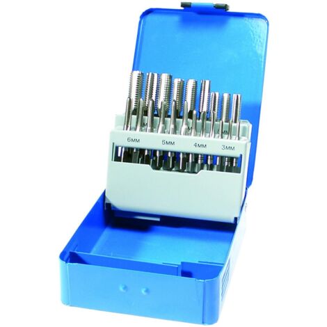 Bgs Technic – Coffret de tarauds HSS M3 à M12 – 7 jeux de 3 tarauds ébaucheur, intermédiaire, finisseur – Pour perçage et filetage précis