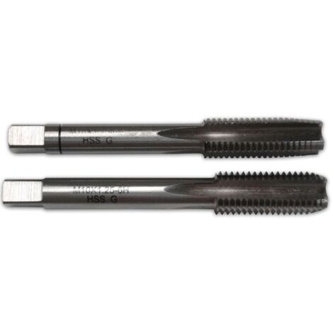 Tarauds Fins HSS 2 Passes - Jeu de 2 Tarauds