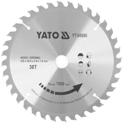 Tarcza widiowa 235x25,4mm 36Z