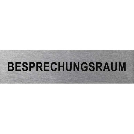 Targa per porta in alluminio besprechungsraum 160x40mm