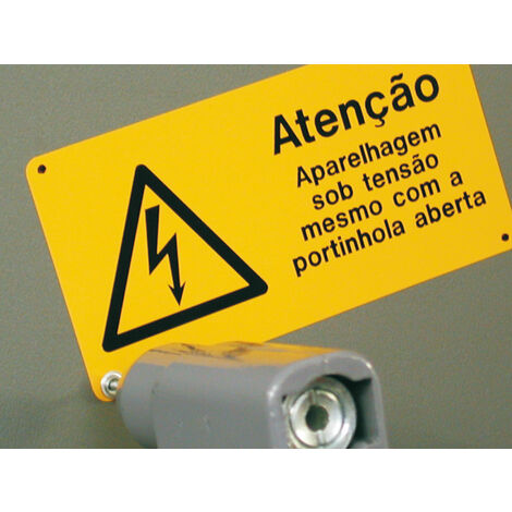 Targa per segnalazione PVC Giallo