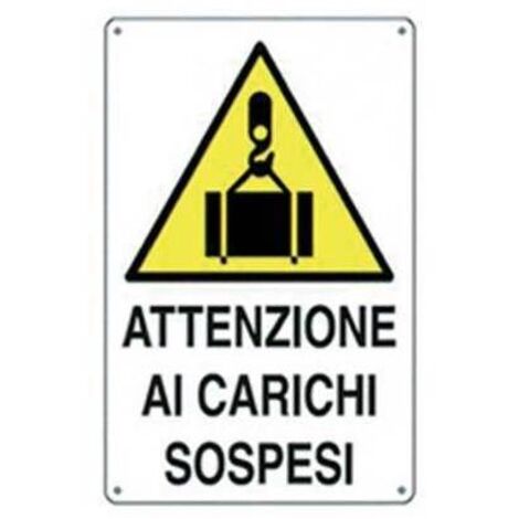 TARGA SEGNALETICA CARICHI SOSPESI