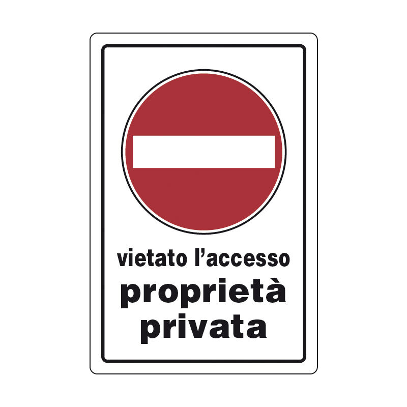 Image of Targa segnal.proprieta privata v.a.. Prezzo per 1 pezzo.