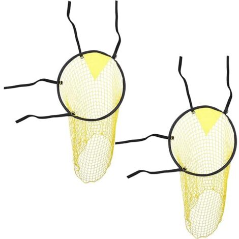 Target Entraînement Football - Filet Réglable avec Sangles - Pour Précision des Tirs - Diamètre 60 cm - 2 Pièces avec Sac de Transport