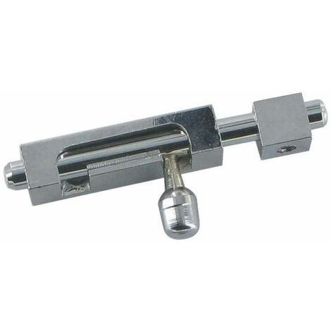 Targette laiton sans platine - B : 6 mm - a : 40 mm - Longueur totale : 66 mm - Longueur : 40 mm - Section : 10 x 10 mm - Décor : Chromé - Sens : Réversible - ITAR