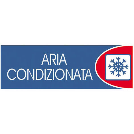 Targhe logofix metal blu 6x18aria cond. n.731