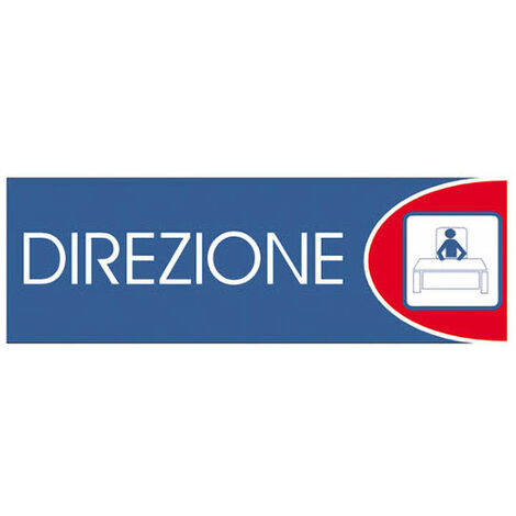 Targhe logofix metal blu 6x18direzione n.735
