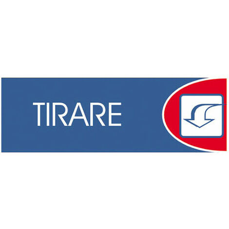 Targhe logofix metal blu 6x18tirare n.745