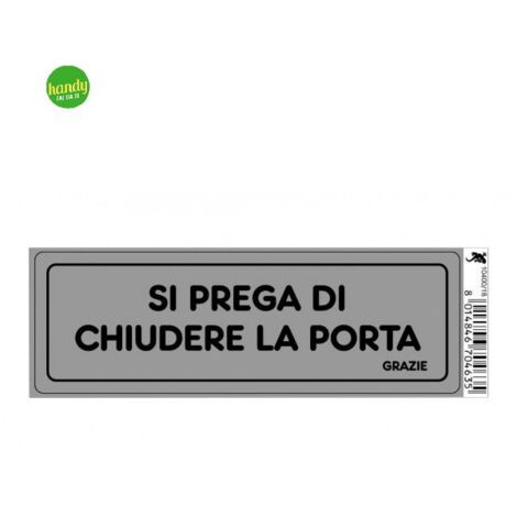 Targhetta adesiva 3M chiudere la porta 15 x 5 x 0,5 cm