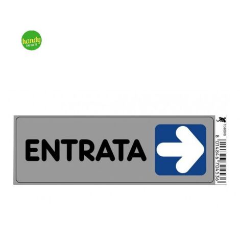 Targhetta adesiva 3M entrata 15 x 5 x 0,5 cm