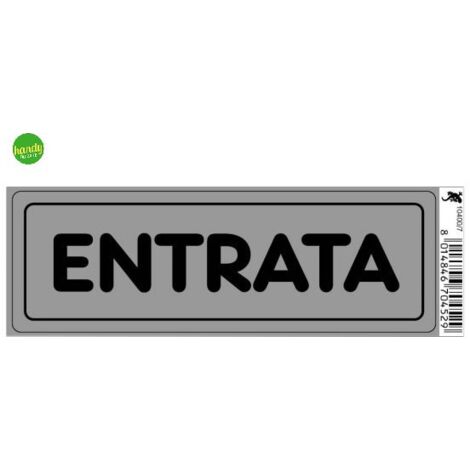 Targhetta adesiva 3M entrata 15 x 5 x 0,5 cm