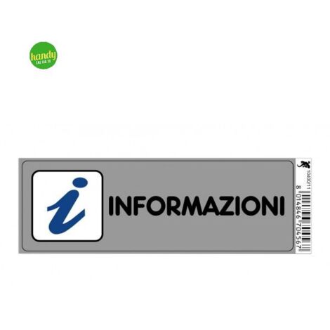 Targhetta adesiva 3M informazioni 15 x 5 x 0,5 cm
