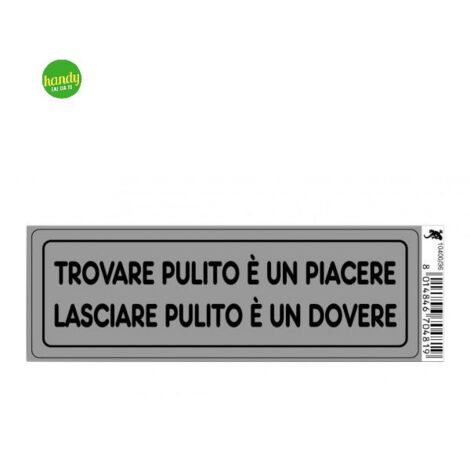 Targhetta adesiva 3M lasciare pulito 15 x 5 x 0,5 cm