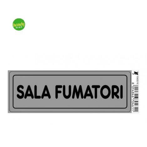 Targhetta adesiva 3M sala fumatori 15 x 5 x 0,5 cm