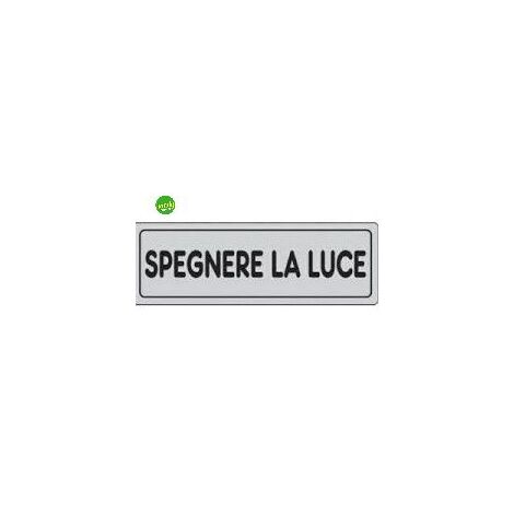 Targhetta adesiva 3M spegnere la luce 15 x 5 x 0,5 cm
