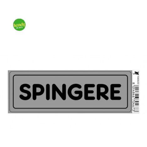 Targhetta adesiva 3M spingere 15 x 5 x 0,5 cm