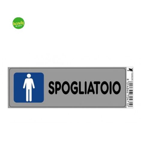 Targhetta adesiva 3M spogliatoi 15 x 5 x 0,5 cm