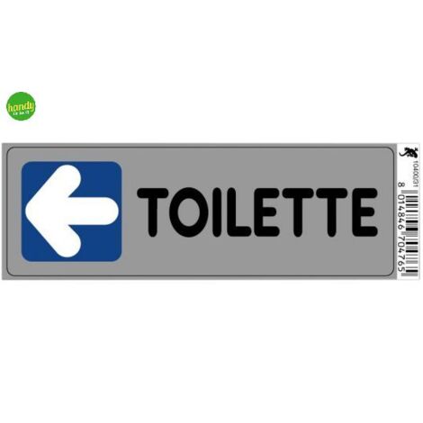 Targhetta adesiva 3M toilette 15 x 5 x 0,5 cm