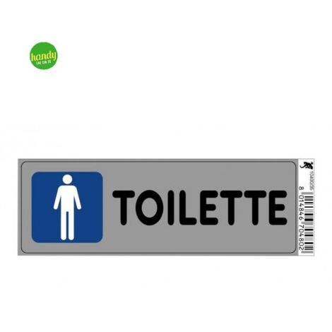 Targhetta adesiva 3M toilette 15 x 5 x 0,5 cm