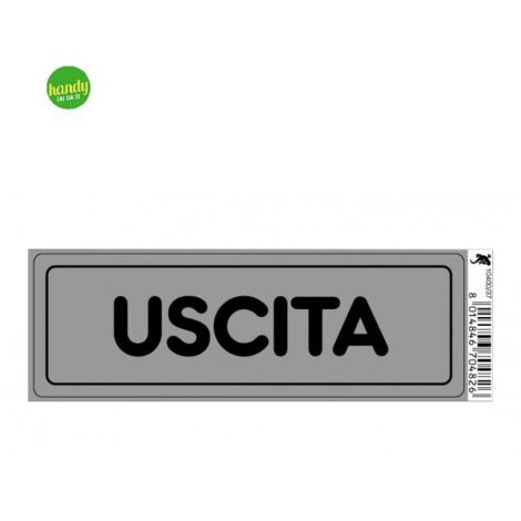 Targhetta adesiva 3M uscita 15 x 5 x 0,5 cm