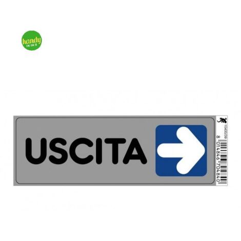 Targhetta adesiva 3M uscita 15 x 5 x 0,5 cm