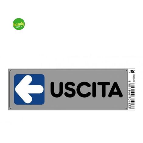 Targhetta adesiva 3M uscita 15 x 5 x 0,5 cm