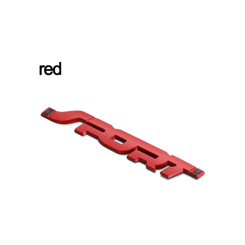 Image of Targhetta adesiva scritta sport in rilievo metal 3D Colore - Rosso