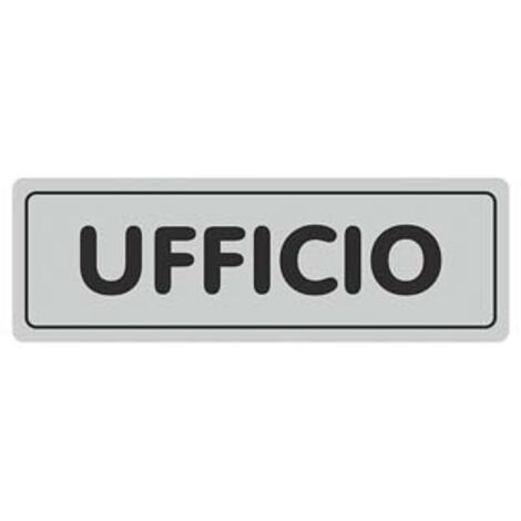 TARGHETTA ADESIVA UFFICIO- - cm.15X5h. - 10 pezzi