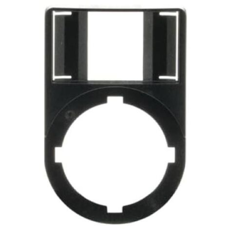 Targhetta porta etichetta per pulsanti in plastica nera abb ka1-8120 eo 606 7